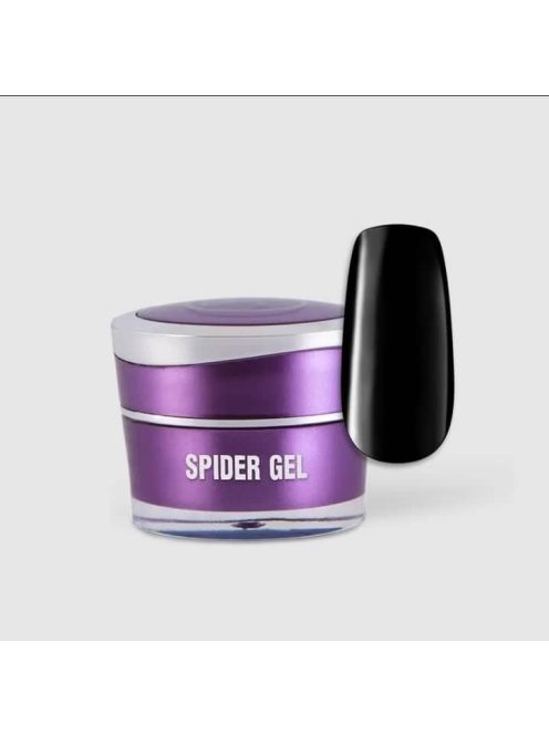 Spider Gel - Műköröm Díszítő Színes Zselé 5g -  Gummy Black